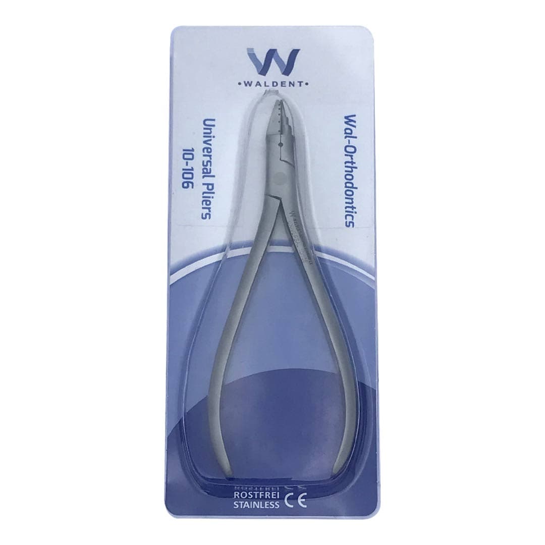 API Universal Plier — Reference photo: Waldent Universal Plier 10-106. API product model/photo not confirmed.