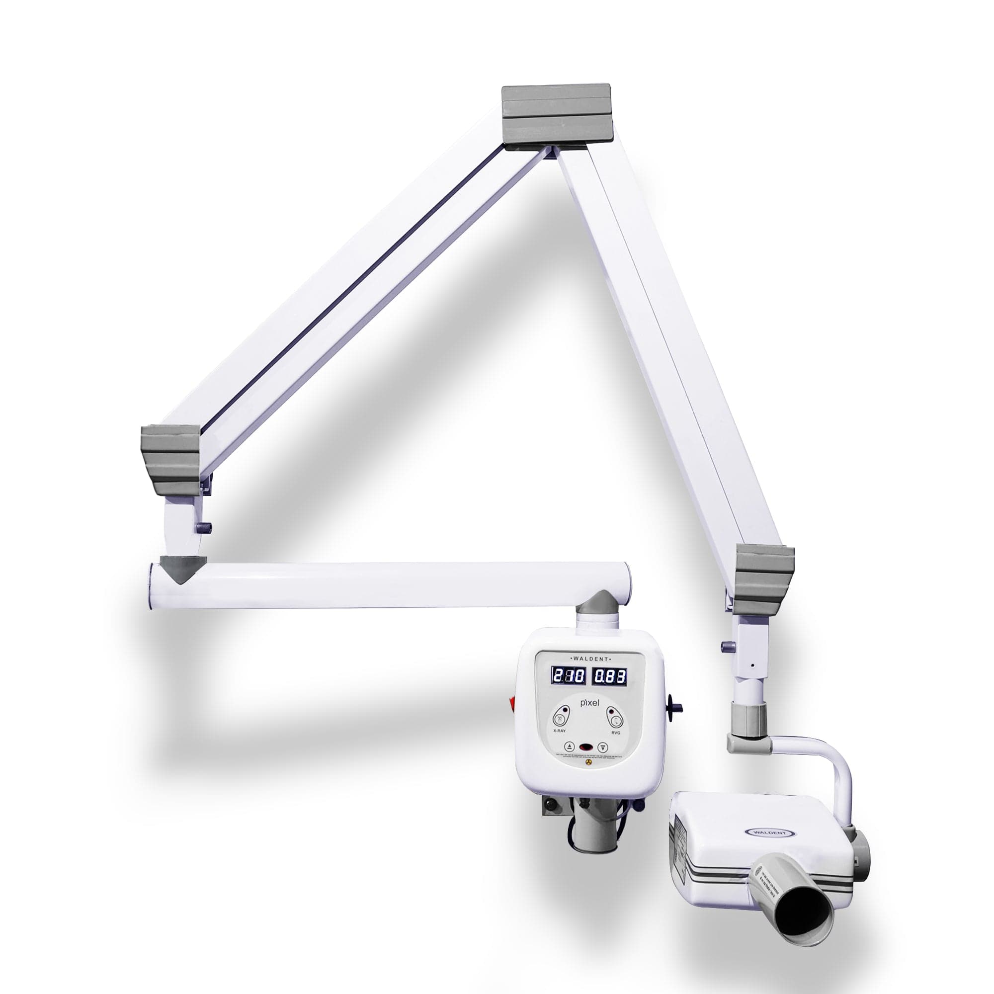 X-Ray - Wall Mounted — Reference photo: Waldent Pixel wall-mount X-ray. Final brand/model confirmed in quote.