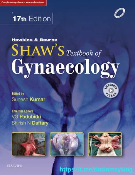 Book cover: Shaw’s Textbook of Gynecology 17th