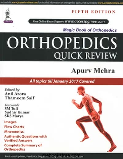 Book cover: Apurv Mehra Orthopaedics Review 5th