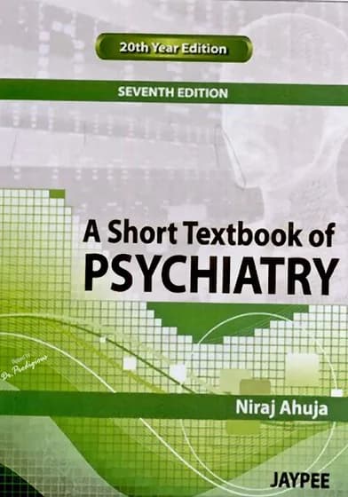 Book cover: Niaj Ahuja Textbook of Psychiatry 7th