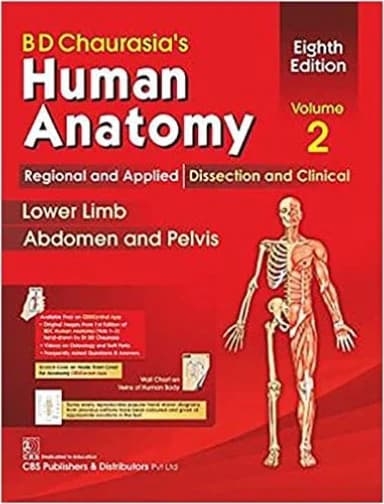 Book cover: BD CHAURASIA LOWER LIMB AND ABDOMEN