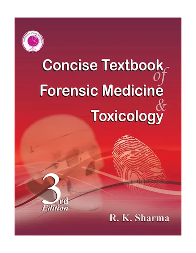Book cover: RK Sharma Concise Textbook of Forensic 3rd