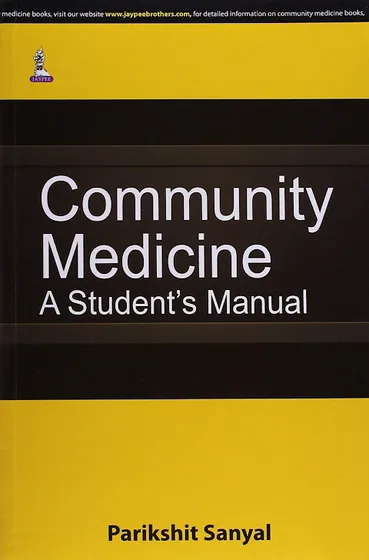 Book cover: Parikshit Sanyal Community Medicine 1st