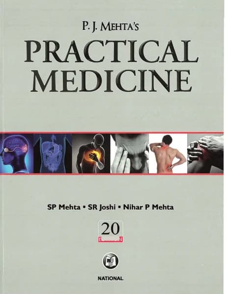 Book cover: Mehta Practical Medicine 20th