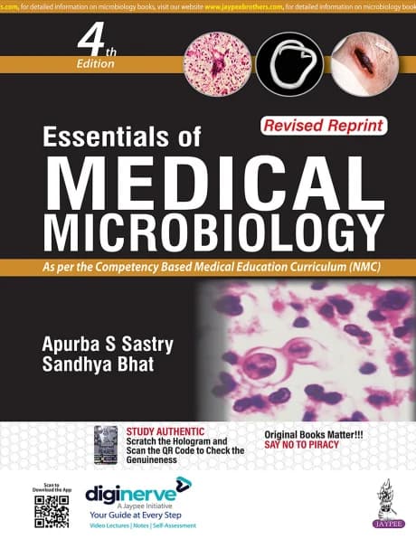 Book cover: Apurba Sastry Essentials of Medical Microbiology 4th