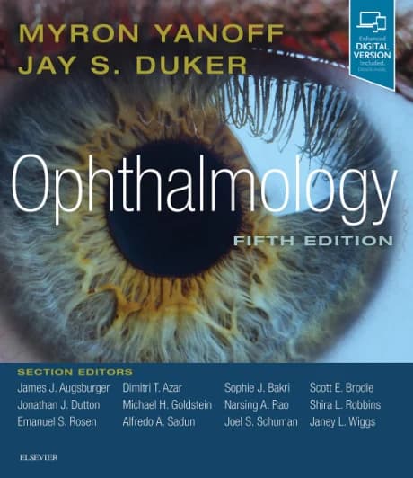 Book cover: Myron Yanoff Ophthalmology 5th