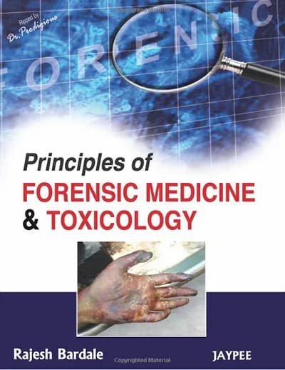 Book cover: Rajesh Bardale Forensic Medicine & Toxicology 1st