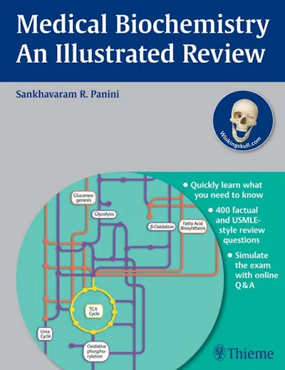 Book cover: Thieme Biochemistry Illustrated Review