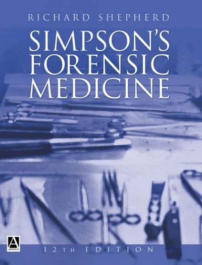 Book cover: Simpson’s Forensic Medicine
