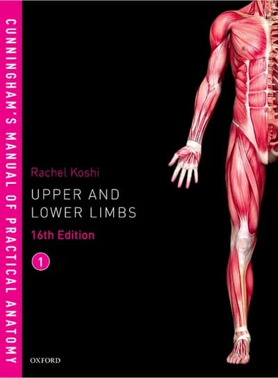 Book cover: Cunningham Manual of Practical Anatomy Volume 1 16th