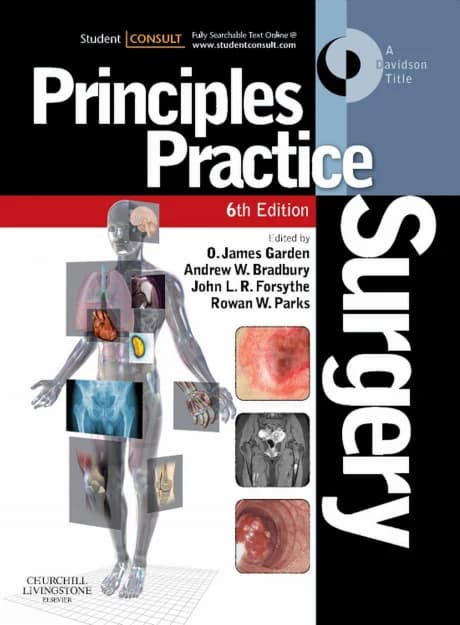 Book cover: Principles and Practice of Surgery 6th