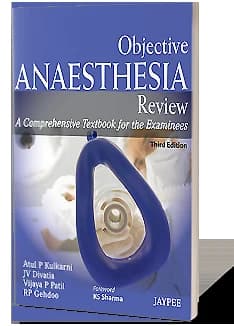 Book cover: Atul P Kulkarni Objective Anesthesia Review 3rd