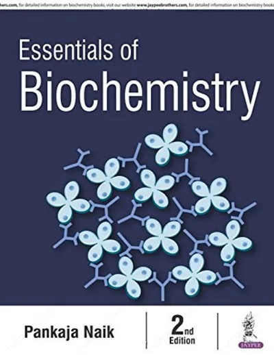 Book cover: Pankaj Naik Essentials of biochemistry 2nd