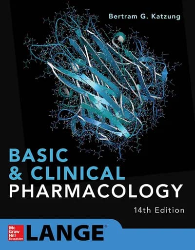 Book cover: Katzung Basic and Clinical Pharmacology 14th