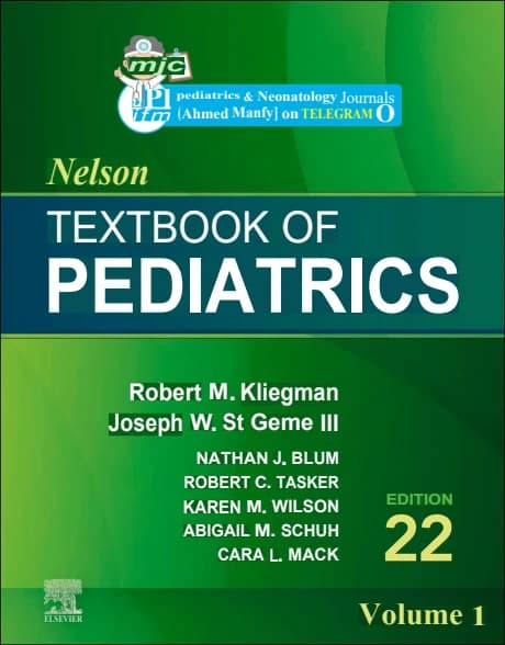 Book cover: Nelson Textbook of Pediatrics 22th