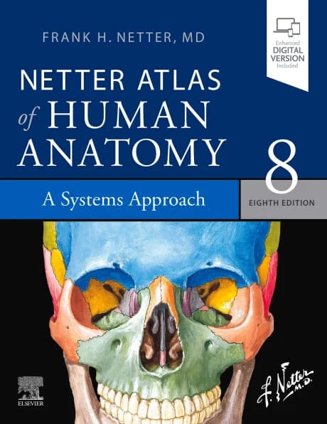 Book cover: Netter's Atlas of Human Anatomy 8th