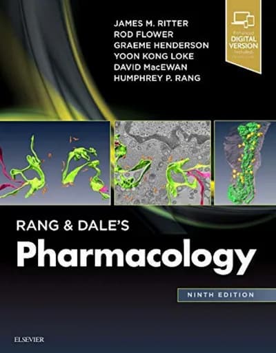 Book cover: Rang & Dale's Pharmacology 9th