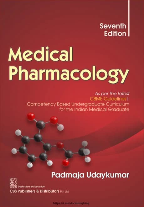 Book cover: Padmaja Medical Pharmacology 7th