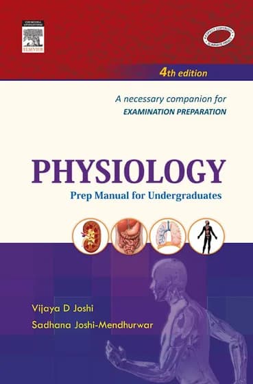 Book cover: Vijaya D Josh Physiology Prep Manual 4th