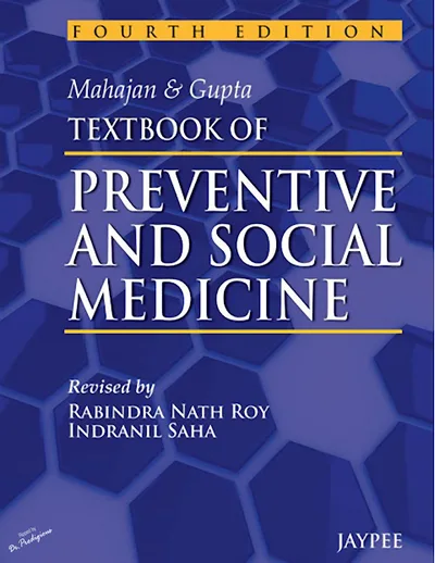 Book cover: Mahajan & Gupta Community Medicine 4th