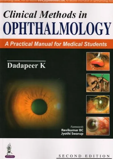 Book cover: Dadapeer Clinical Methods in Ophthalmology 2nd
