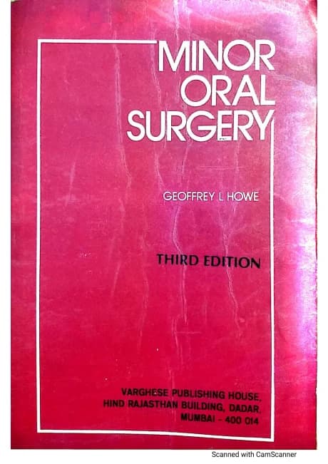 Book cover: minor oral surgery