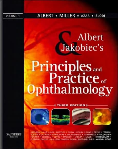 Book cover: Alberts Principles and Practice of Ophthalmology V1 3rd