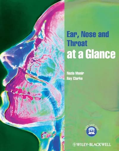 Book cover: Nazia Ear Nose and Throat at a Glance 1st