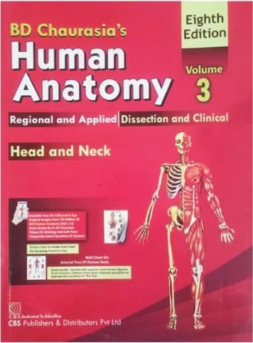 Book cover: BD CHAURASIA HEAD AND NECK