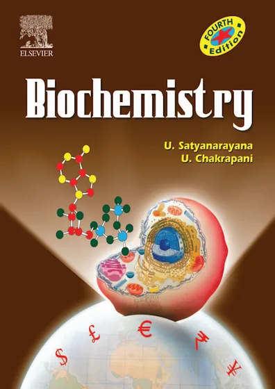 Book cover: satyanarayana 4th Biochemistry