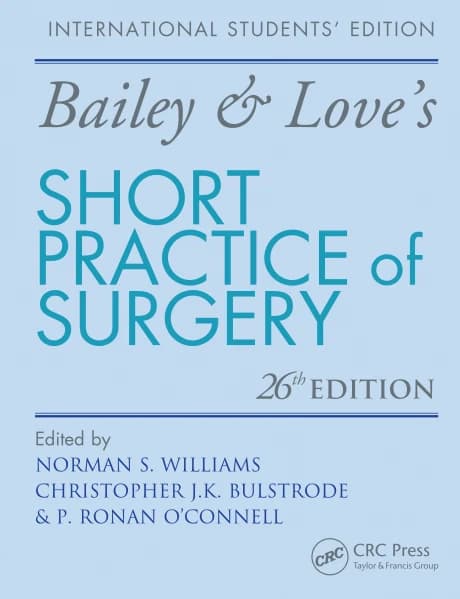 Book cover: Williams, Bailey and Love's Short Practice of Surgery Norman Williams