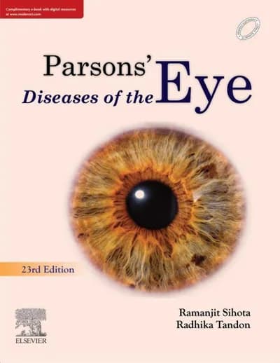 Book cover: Parson Diseases of the Eye 23rd Edition