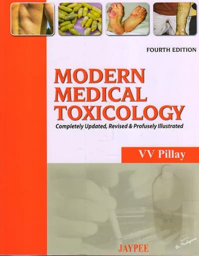 Book cover: VV Pillay Modern Medical Toxicology 4th