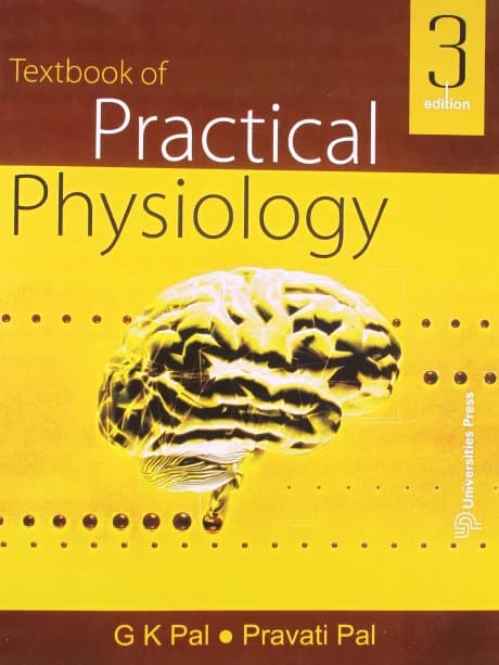 Book cover: Scanned GK Pal Textbook of Practical Physiology 3rd