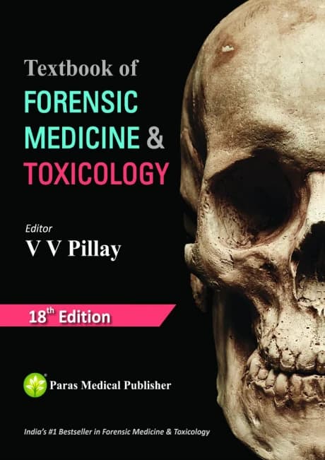 Book cover: VV Pillay Forensic Medicine & Toxicology 18th