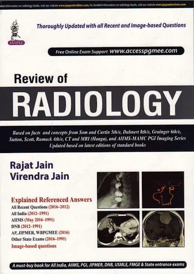 Book cover: Rajat Jain Review of Radiology 1st
