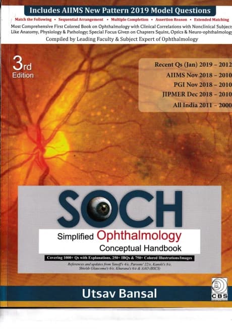 Book cover: Scanned Simplified Ophthalmology Conceptual Handbook