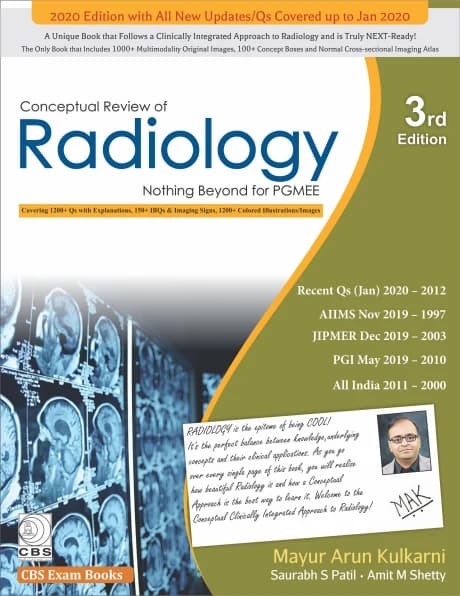 Book cover: Mayur Arun Kulkarni Conceptual Review of Radiology 3rd