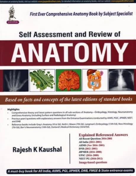 Book cover: Rajesh K Kaushal Self Assessment and Review 1st