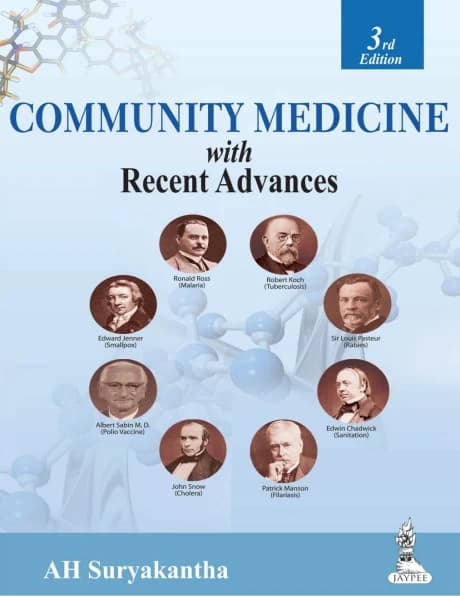 Book cover: A H Suryakanta Community Medicine 3rd