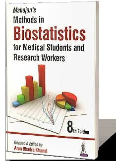 Book cover: Mahajan’s Methods in Biostatistics 8th