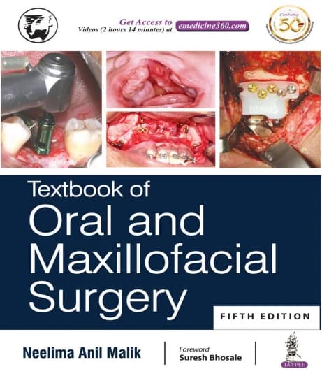 Book cover: Textbook of Oral and Maxillofacial Surgery Neelima 5th