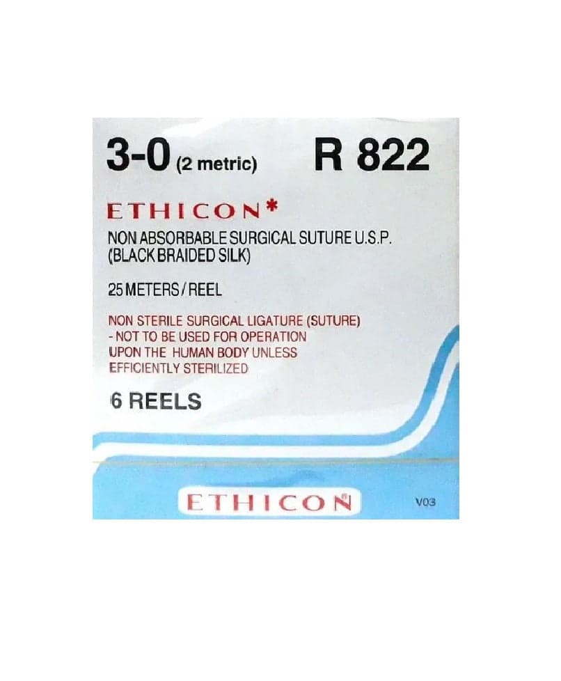 Ethicon #3-0 Non-Absorbable Surgical Suture (R 822)