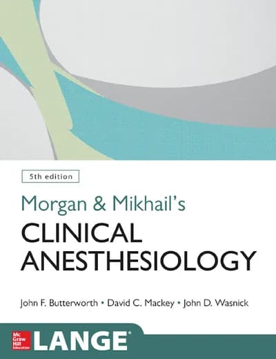 Book cover: Morgan Clinical Anesthesiology 5th