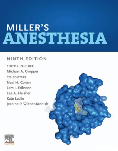 Book cover: Miller's Anesthesia 9th
