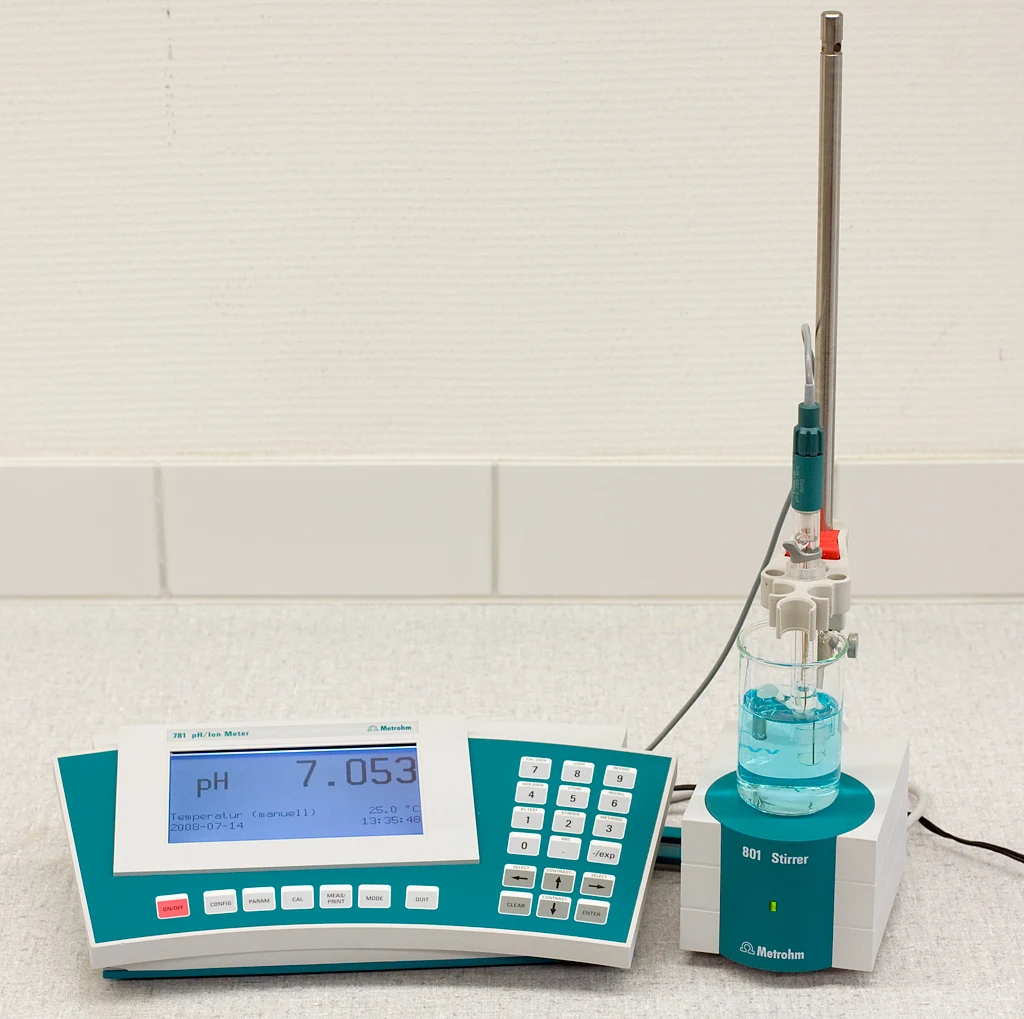pH meter — reference view