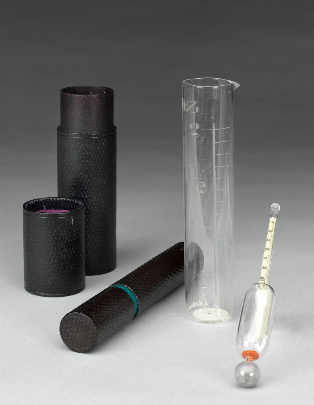Urinometer with measuring cylinder — historical hydrometer reference